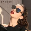 Barcur 럭셔리 편광 된 Sunglasse 라운드 태양 유리 숙녀 Lunette 드 Soleil Femme 220224