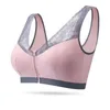 Beauty Back Gather Sport Sleep Biancheria intima senza bordi Coppa piena Fibbia anteriore Cerniera in pizzo Reggiseno a pressione zero 201202