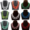 Ufavoirte 2020 nouveau collier conception Unique grande chaîne en résine plastique collier pour femmes bijoux de mode mat brillant Color14596030