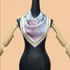 Huajun 2 Storepink DoubleDided Quotwow Double Facequot 90 Silk Square Twill Inkjet Scarf Handmade Curling Y2010074897737