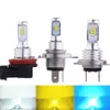 H4 80W 3570 2SMD Car Fog Light High Brightness Automobile LED Decoding Fog Lamp Motorcycle Headlight H7 9005 9006 H1 H3 880