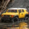 Vehículo Todoterreno Teledirigido RC 4WD Para Niños Y Adultos, Vehículo Eléctrico de Simulación de FMS 1:18 FJ Cruiser A Escala