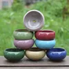 Mini fioriere traspiranti in ceramica spaccata nel ghiaccio per piante grasse da tavolo domestiche Vaso da fiori GardenSupplies WQ729-WLL