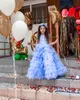 sky blue cheap flower girl dresses lace tulle little girl wedding dresses cheap communion pageant dresses gowns zj6141150151