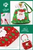 6PCS Lot Santa Claus Snowman Gift Candy Bag Ornaments Xmas Decor Wiselant na świąteczne torby dekoracyjne lata Navidad Natal 201027