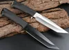 New Ryssland Survival Straight Knife 65x13 Steel Tanto Point Blade Glassfylld nylonhandtag Knivar med läderhöljet