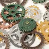 50G Mixed Steampunk Gears COGS CHARMS Pendant DIY Antik Metallpärlor för armband Hantverk smycken gör komponenter