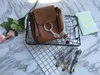 Borsa da donna casual ed elegante in pelle bovina e pelle scamosciata borsa a tracolla singola con cerniera a capacità variabile