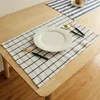 Napkin Cloth Japanese Yarn-dyed Fresh Pure Cotton Mat Table Mat Cloth Napkin Fashion Simple Hotel Pendant Photo Background cloth 3 N2