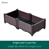 KRAFLO Multifunktionell plast Planting Pots Factory Direct Selling Roof Garden Balkony Vegetabiliska växer Planters utomhuskombination Blomkruka