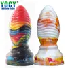 NXY Dildos 항문 장난감 새로운 Yocy 액체 실리카 젤 자위 남자와 여성 수동 흡입 컵 대형 페니스 플러그 재미 제품 0225