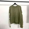 Kapital Green Loose Souldon Bone Printing Sweater Men Woman Geny Genident High Street Dare Hole Vintage 1: 1 Knit Sweater 220114