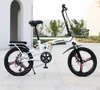 Складной велосипед 20-дюймовый вариабельный скорость сетки дисковый тормоз мужского и женского ультра легких студентов носит маленькие велосипеды