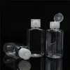 Temiz Plastik Boş Şişe 30ml 60ml Doldurulabilir Seyahat Konteyneri Şampuan Sıvı Losyonu için Flip Cap ile Kozmetik Şişe