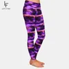 LetsFind 220GSM Dupla Lado Escovado Leite Impressão de Seda Mulheres Leggings Bonita Galáxia Imprimir Cintura alta Plus Size Fitness Leggings H1210