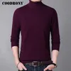 Coudrony Mens Suéters Outono Inverno Grosso Quente Cashmere Lã Camisola Homens Turtleneck Pullover Homens Slim Fit Jumper Puxar 8225 201117