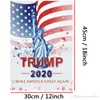 2020 Donald Trump Amercia Flag for President Make America Great Again Garden Flag 30 * 45cm Personnalité Décoration Bannière Drapeaux WVT0393