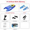 H128 Rc Boat 1/47 2.4GHz Remote Control Speed mini Boat Dual Motors 15km/h 20minutes Fligt Time RC Ship Speedboat Electric Toys