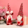 Saint Valentin Fête Gnomes Cadeaux Vacances Figurines En Peluche Suédois Tomte À La Main Nain Maison De Bureau En Peluche Décor RRA11103