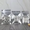 100pcs/lot Resealable Bags Smell Proof Pouch Aluminum Foil Packaging Plastic Bag Food Storage Pouches 18 Sizes