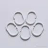 6480pcs/lot New Plastic Shower Curtain Hook Hanger Rings Hanger Bath Drape Loop Clasp Home Curtains Hanger wholesale LX0147