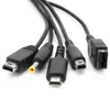 5 in 1 USB-oplaadkabel voor Nintendo GBA SP voor Wii U 3DS NDSL XL DSI PSP-oplaadkabels