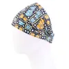 NEU BOHO Blumendruck breites Stirnbänder Vintage Elastic Turban Headwap für Frauen Girls Weiche Bandana Haarzubehör