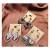 New Mix Long Tassel Boucles d'oreilles Palace Paper Quilling Ram Leela Retro Flower Best Gold Silver Big Dangle Boucles d'oreilles Bohemian Nightclub O6Rbb