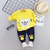 2020 New Spring Baby Boys Tracksuit Kids Långärmad Top Fritid Streamers Byxor 2st Barnkläder Spädbarn SPORT SUITSX1019