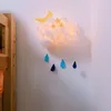 아기 키즈 룸 장식 DIY 수제 비가 구름 빛 소년 소녀 침대 애들을위한 장식 텐트 장난감을 매달려 LJ200923