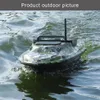 EU/US Flytec Camouflage RC Boat 500M Remote Control Wireless Fishing Lure Bait Boat With LED Night Light Radio Control Speedboat