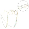 Strass Shell String Brillen Kette Lesebrille Metallschnüre Sonnenbrille Brillenhalter Seil Rhinesto jlltZi