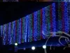 EU US 플러그 3m*3m 300leds 조명 깜박이 차선 LED 커튼 조명 크리스마스 홈 정원 축제 조명