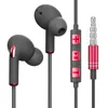 W słuchawkach Stereo Słuchawki 3,5 mm Wciągający zestaw słuchawkowy dla iPhone iPad Samsung luksusowych Earbudów z Mic Wired Słuchawki