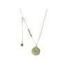 Boucle de sécurité pendentif clavicule chaîne Jade Niche Design sens Ins vent froid femme W2203038352207