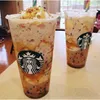 Starbucks Tubbler wielokrotnego użytku plastikowy kubek z pokrywką i słomką kolorową kolorową kubek zimnej butelki Zmiana konfetti zimna kubek mlh9ru