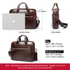 Berömda varumärken Men Business Portcase Bag Travel Leather Computer Laptop Handbag Casual Man Bag Travel Axel Väskor 2011202020