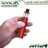 Rök Vape Pen V2 Kit Uppgraderad FOM Vape-Pen-22-Kit 60W Inbyggd 1600mAh med topplocksfylltank 3ML AIO E-Cigarette-Kit Struktur Avtagbar luftflöde Justerbar