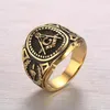 Cluster Rings Retro Mason Freemason Masonic Symbols G Templar For Men Punk Cool Master Free Men's Signet Ring Gifts Wholesale1