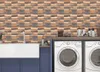 30 * 30cm 3D Pierre peint en pierre Moderne Couverture murale PVC Rouleau en brique Fond de mur de briques pour salon salle de bain étanche