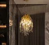 Moderne LED Crystal Kroonluchters Gouden Kroonluchter Luxe Verlichting Keuken Dineren Woonkamer Slaapkamer Opknoping Lamp Luster