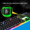 Gaming -Tastatur mit Hintergrundbeleuchtung RGB LED -Tastatur und Mauskabelspiel für PC Laptop Computer Pink Black White6292831