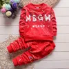 3 renkli toddler setleri erkek giysileri t-shirt + pantolon çocuk spor sonbahar takım elbise 1-4y kulaklar