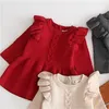니트 가리비 스웨터 드레스 봄 가을 아기 소녀 느슨한 얇은 드레스 유아 아이들 소프트 유아 어린이 크리스마스 옷 20220302 Q2