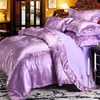 European bedding set jacquard luxury stain bed set bed cover spring sheet 4pcs/set Queen king duvet set cover bed bedclothes T200706