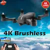 2020 X28 quadrirotor sans brosse pliant 5G 6 axes gyroscope Wifi FPV Drone avec caméra 4K UHD RC hélicoptère Selfie WIFI FPV GPS RC Drone