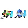 Gas Mask Silicone Pipe with Acrylic Smoking Bong Solid Camo Colors Creative Design Dabber for Dry Herb Concentrate