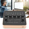 Mixer audio trasmissione dal vivo, registrazione microfono 3D Scheda audio esterna per registrazione audio Mixer USB Scheda audio live