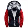 Luvtröjor herr Sweatshirts 2022 Herr Vinter Tjock Varm Fleece Zipper Coat Sportwear Man Streetwear 4XL 5XL