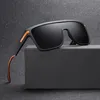 Mode zonnebrilmonturen Trendproduct Oversized lens uit één stuk Kunststof brilmontuur Buitenzonnescherm